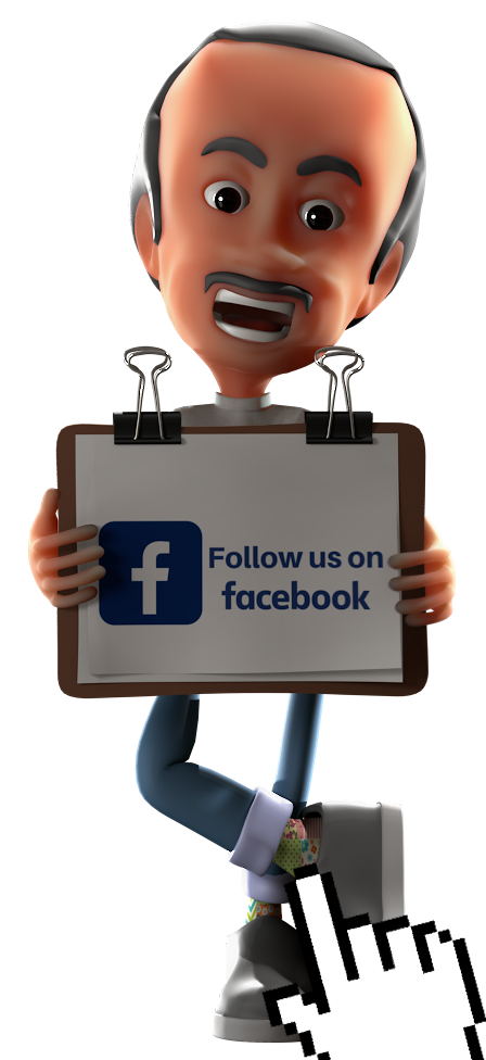 follow us on facebook